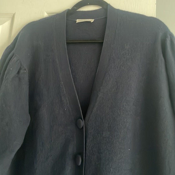 Ulla Johnson Merino‎ Wool Cardigan Navy L - Picture 4 of 8